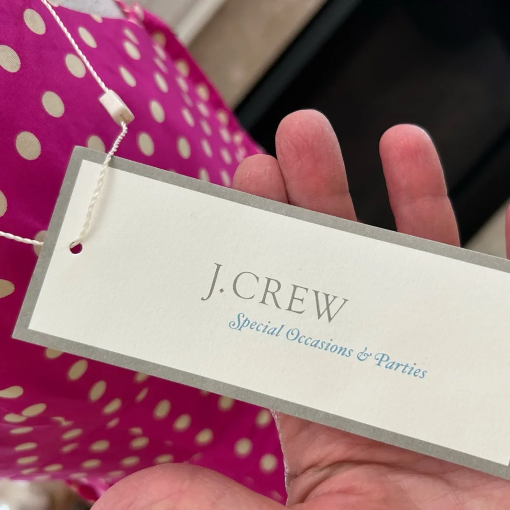 J Crew Pink Polka Dot Dress - Picture 9 of 11